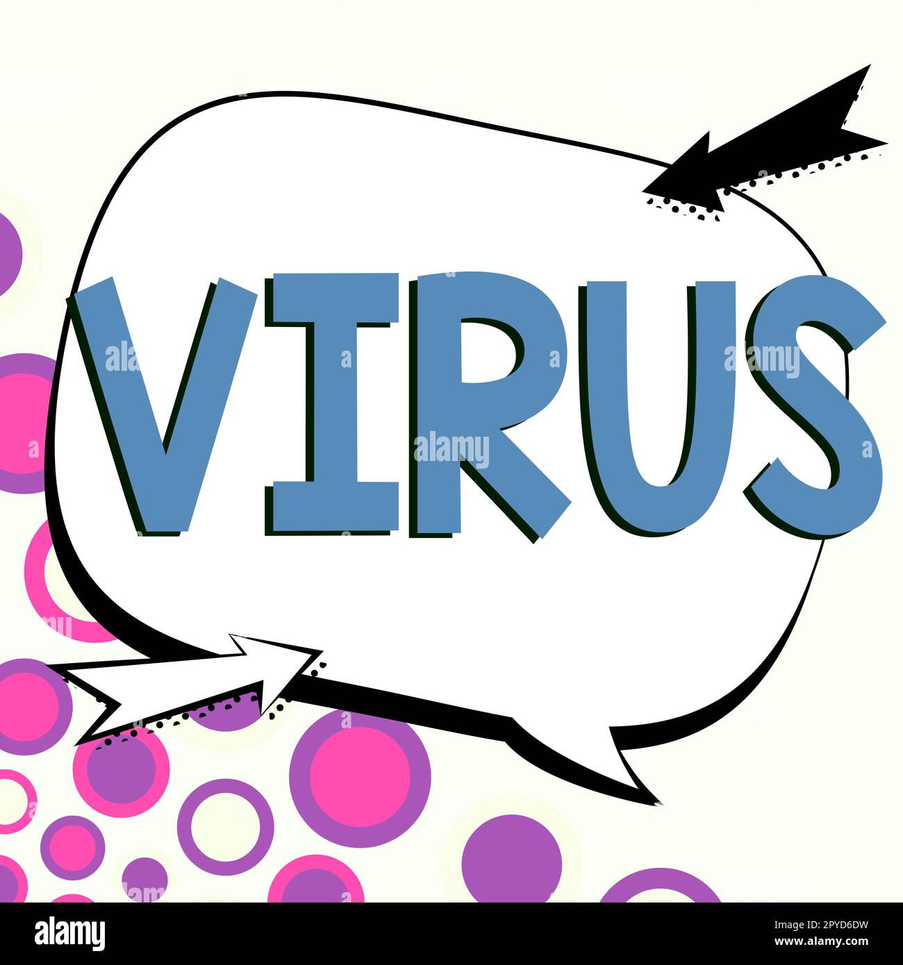 Inspiration showing sign Virus. Concept meaning infective agent that consists nucleic acid molecule in protein coat Stock Photo