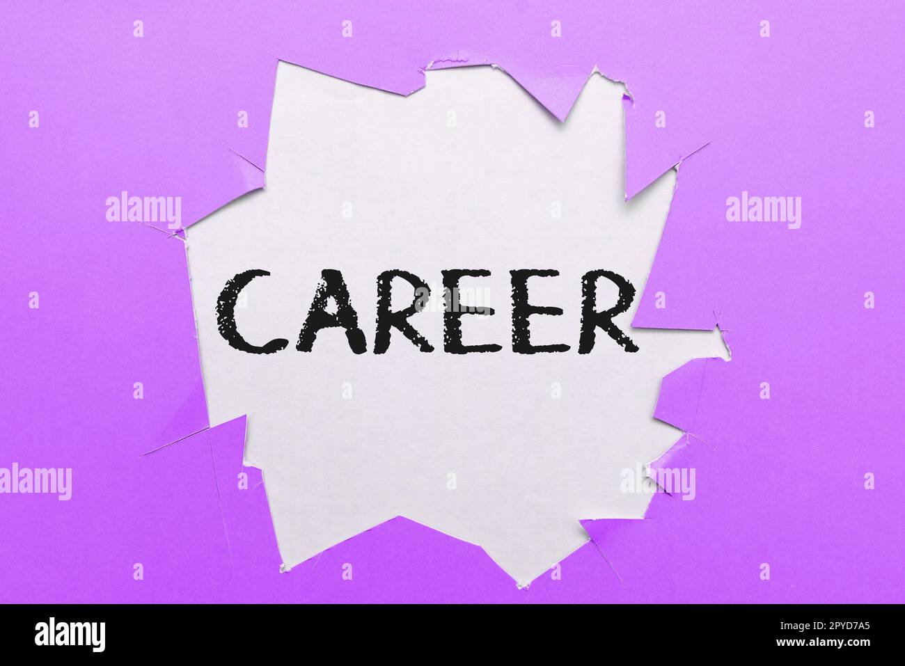 Sign displaying Career. Business overview undertaken for period persons life with opportunities for progress. Stock Photo