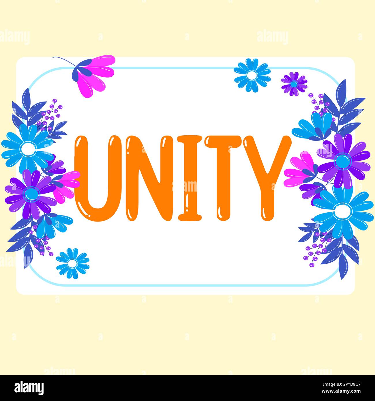 Conceptual display Unity. Business idea state of being united or joined as whole becoming one person Stock Photo