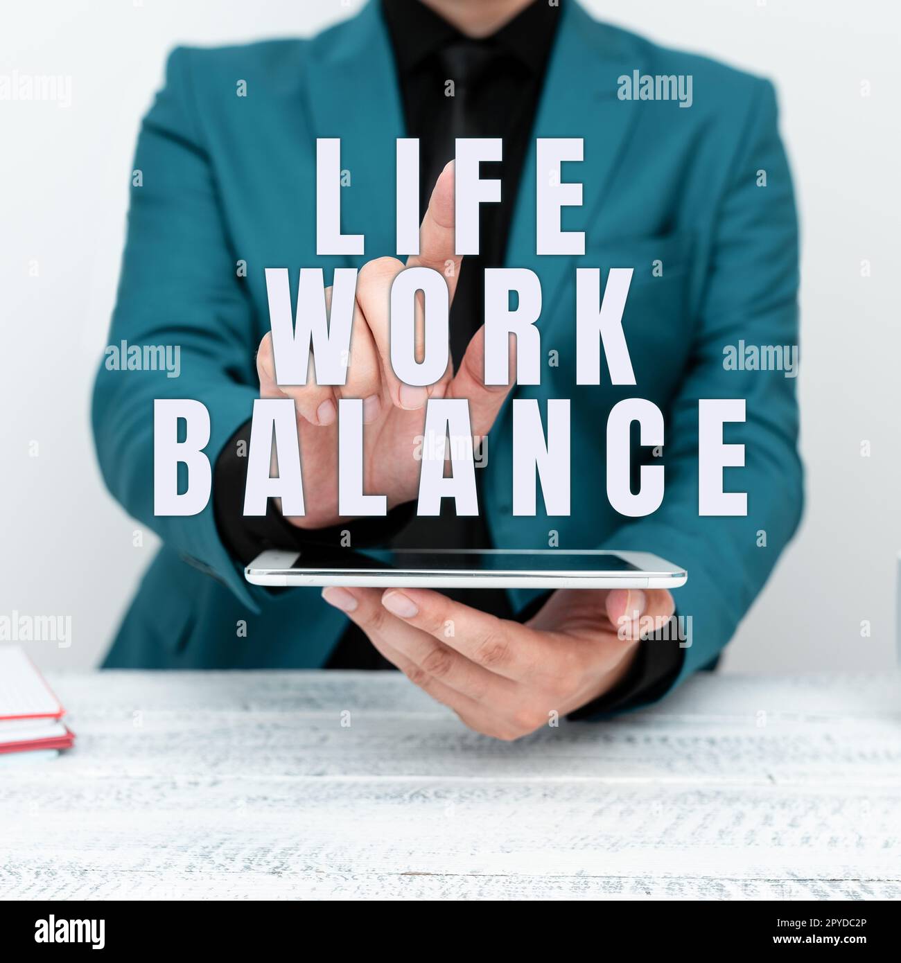 Handwriting text Life Work Balance. Business overview stability person ...