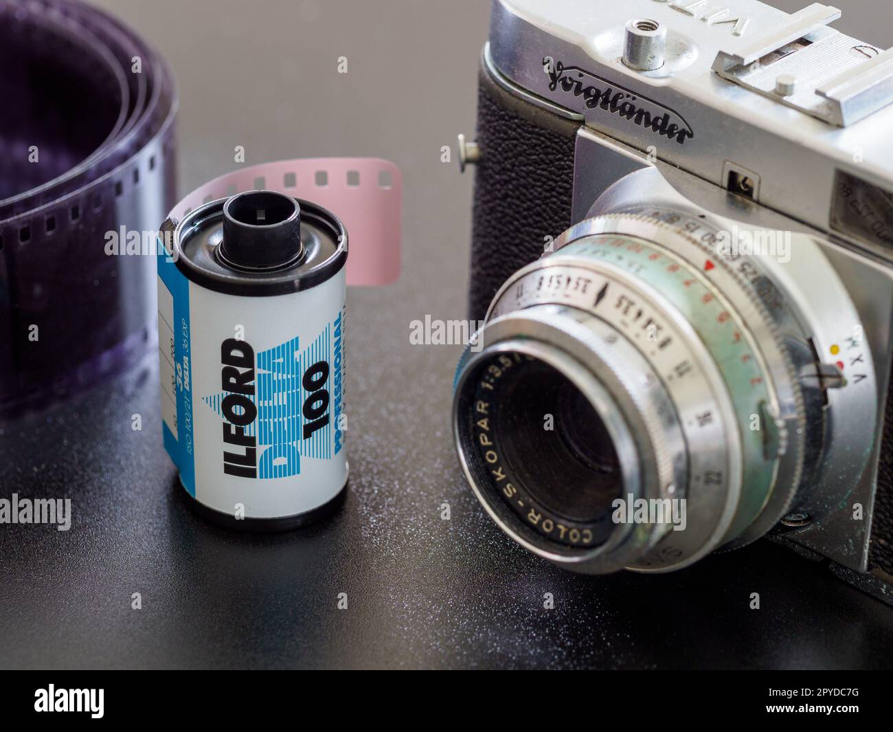 Manchester UK May 2023 roll of Ilford Delta 100 black and white 35mm