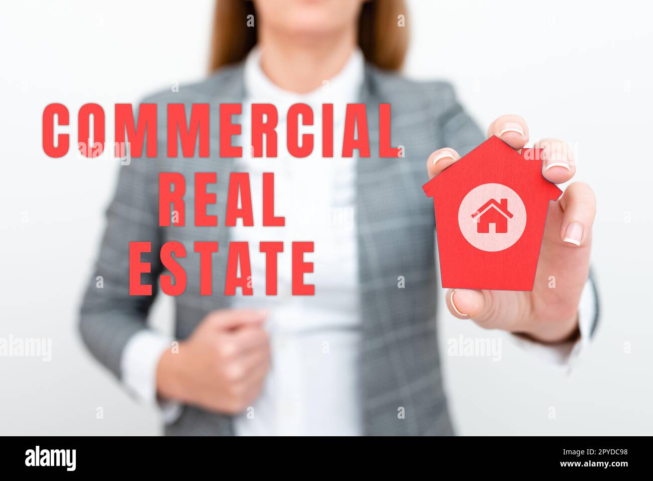Writing displaying text Commercial Real Estate. Business overview Income Property Building or Land for Business Purpose Stock Photo