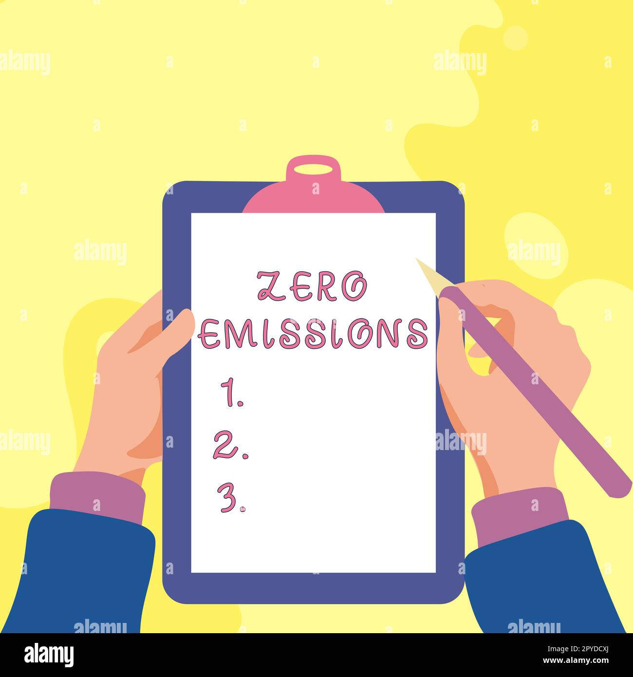 Text showing inspiration Zero Emissions. Word Written on emits no waste products that pollute the environment Stock Photo