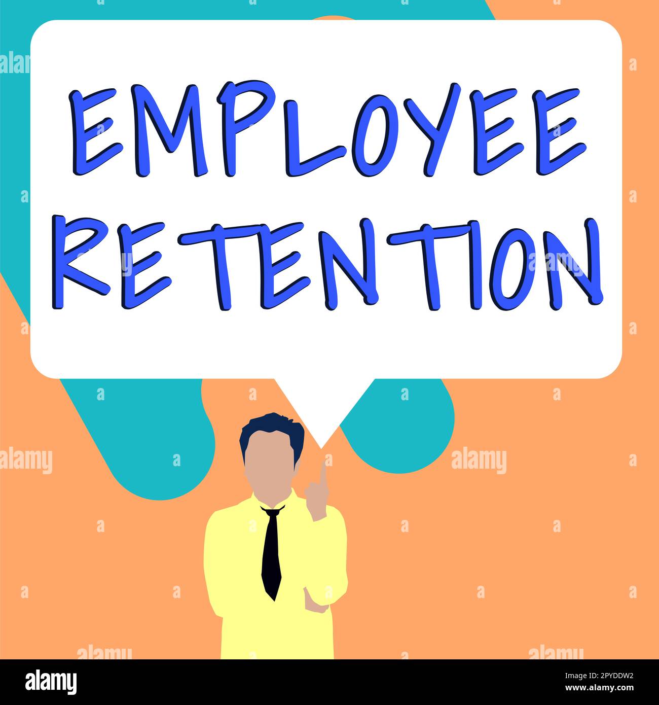 Text showing inspiration Employee Retention. Word for internal recruitment method employed by organizations Stock Photo