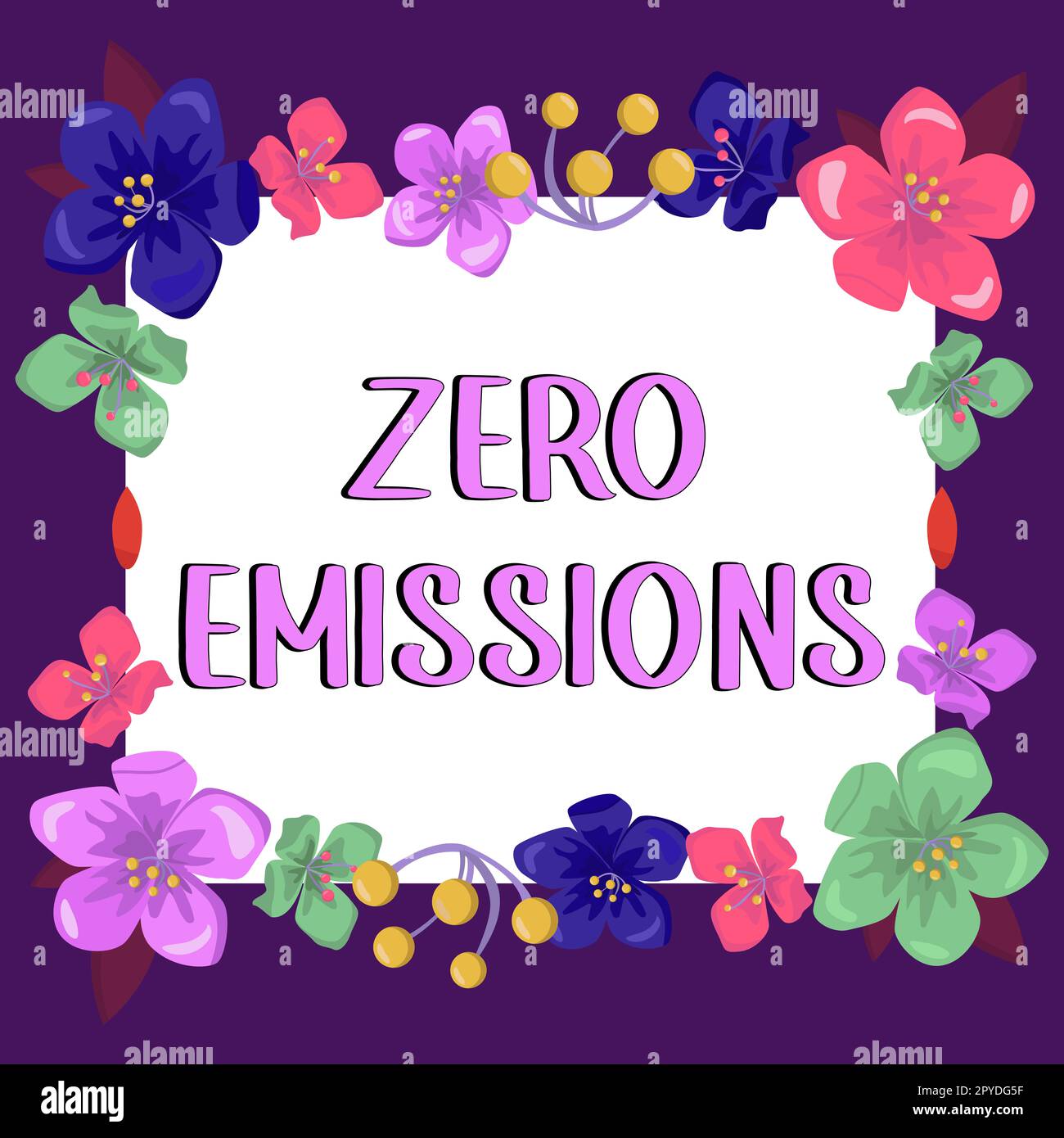 Writing displaying text Zero Emissions. Word for emits no waste products that pollute the environment Stock Photo