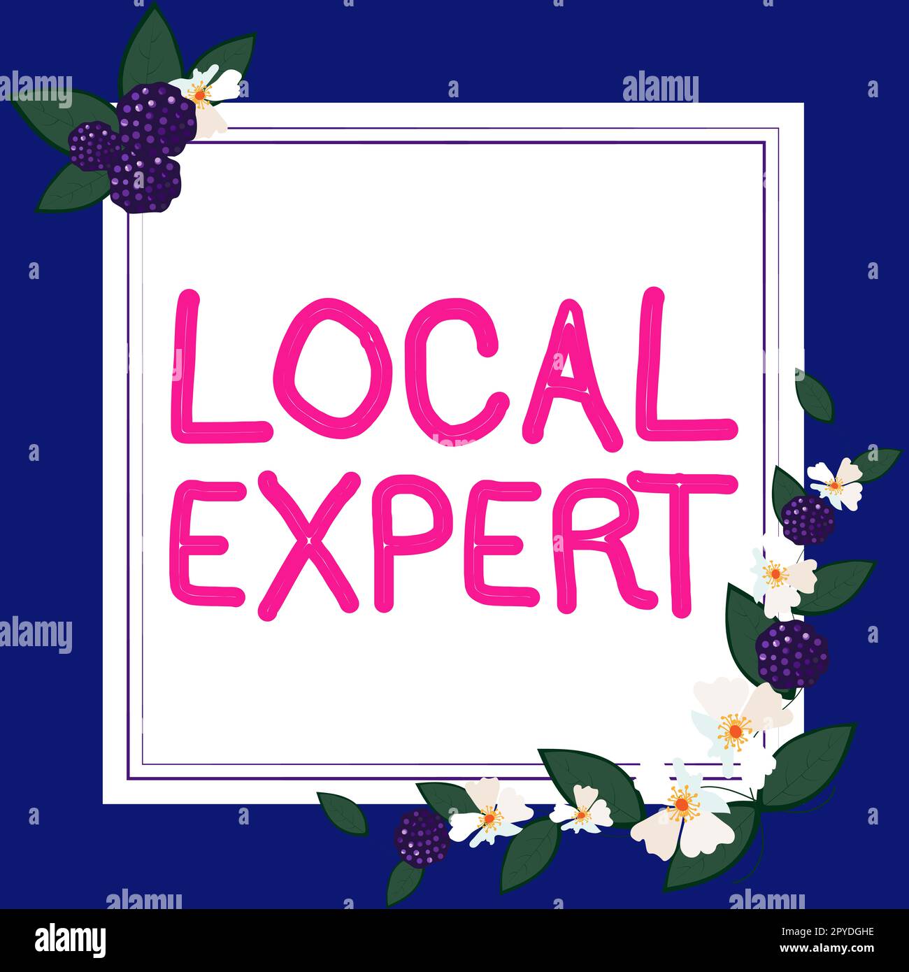 Conceptual caption Local Expert. Word for offers expertise and assistance in booking events locally Stock Photo