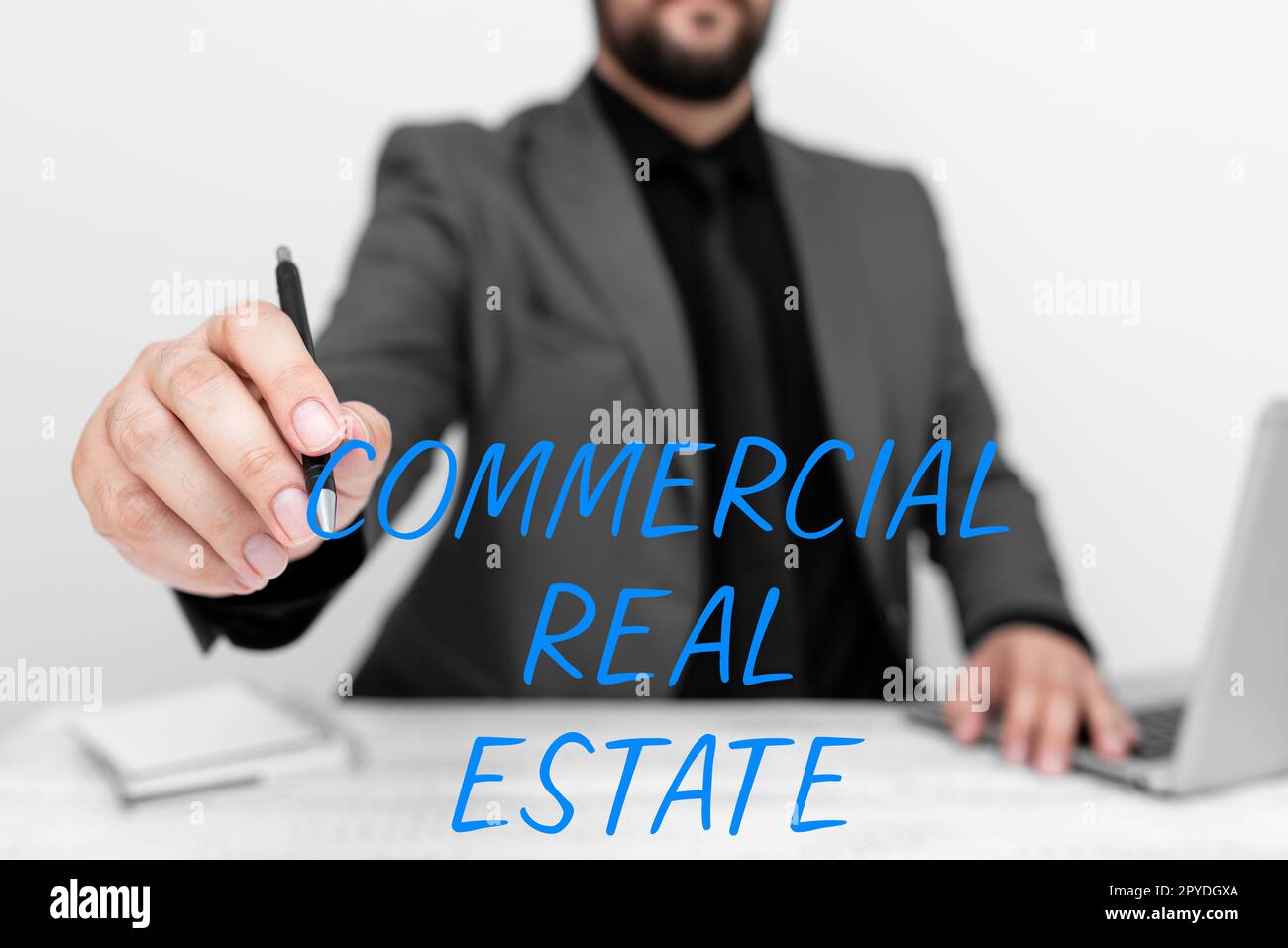 Inspiration showing sign Commercial Real Estate. Business approach Income Property Building or Land for Business Purpose Stock Photo