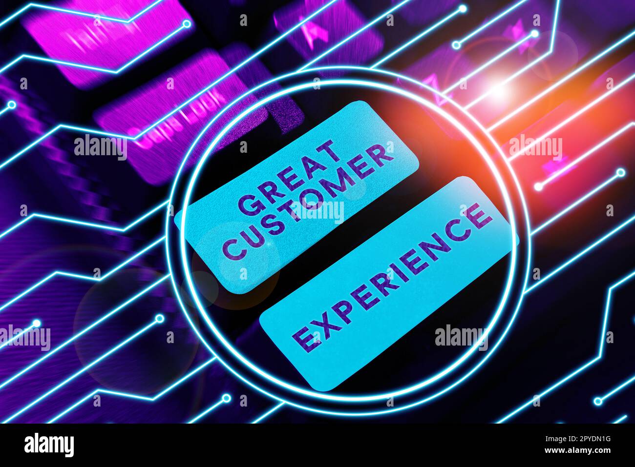 Text sign showing Great Customer Experience. Business concept ...