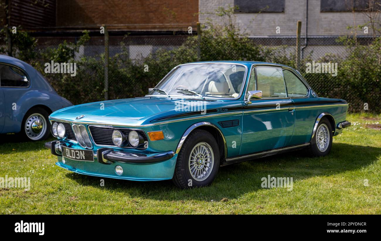 1975 BMW 3.0 CSi, on display at the April Scramble held at the Bicester ...