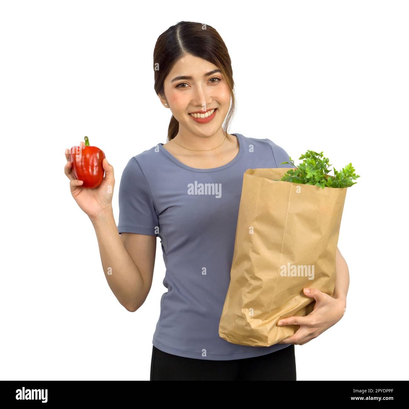 https://c8.alamy.com/comp/2PYDPPF/young-asian-woman-in-casual-clothes-stand-smiling-hold-a-red-bell-pepper-while-the-other-hand-holding-a-paper-bag-full-of-vegetables-portrait-on-white-background-with-studio-light-isolated-2PYDPPF.jpg