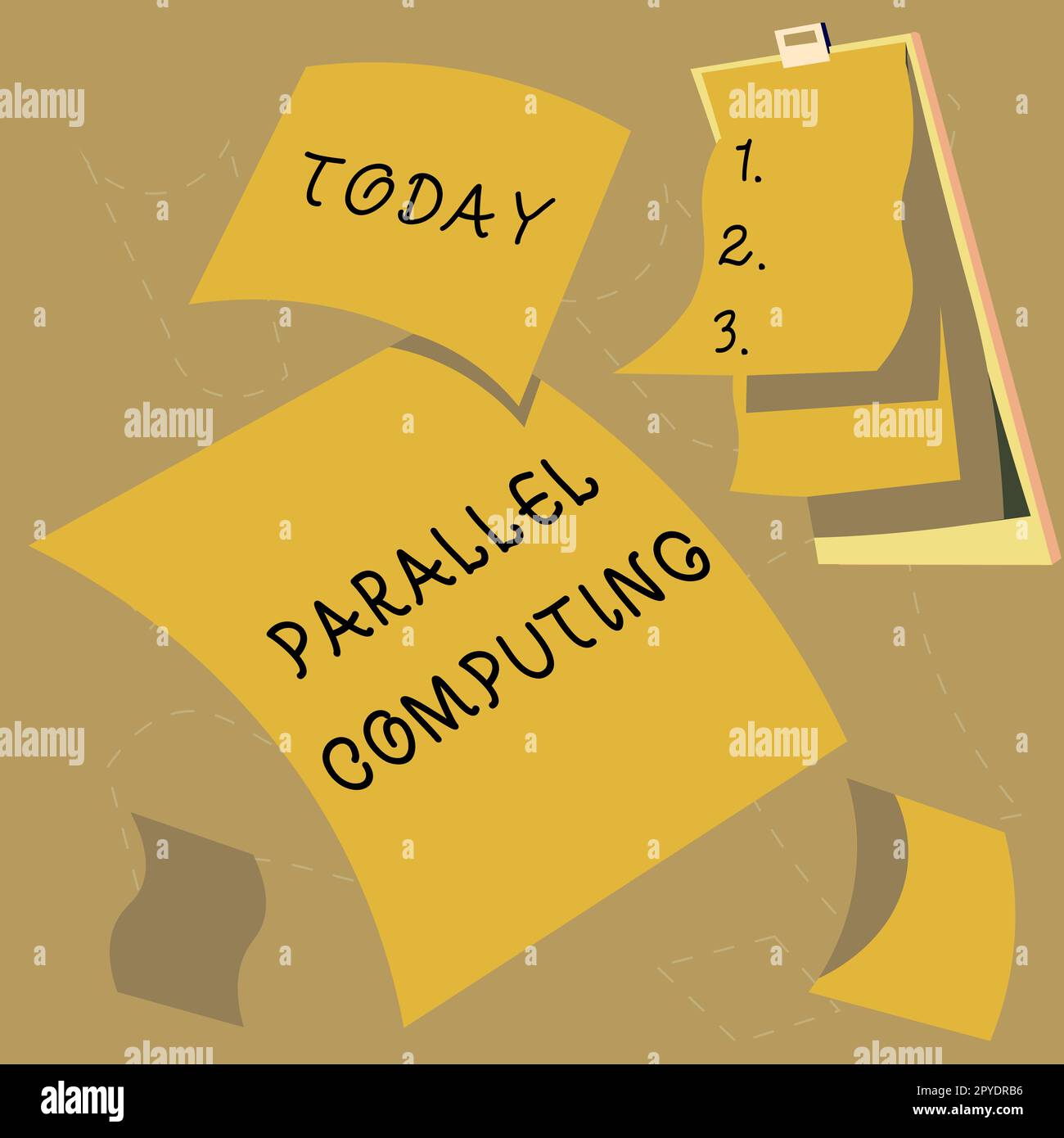 Conceptual caption Parallel Computing, Concept meaning simultaneous