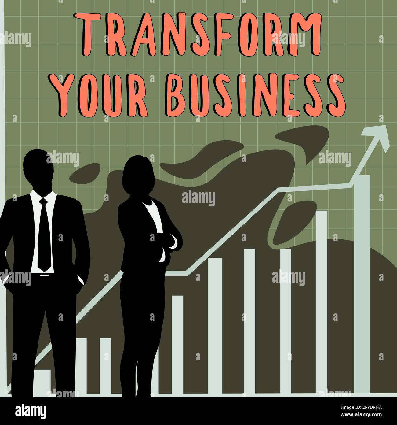 Text caption presenting Transform Your Business. Word for Modify energy on innovation and sustainable growth Stock Photo