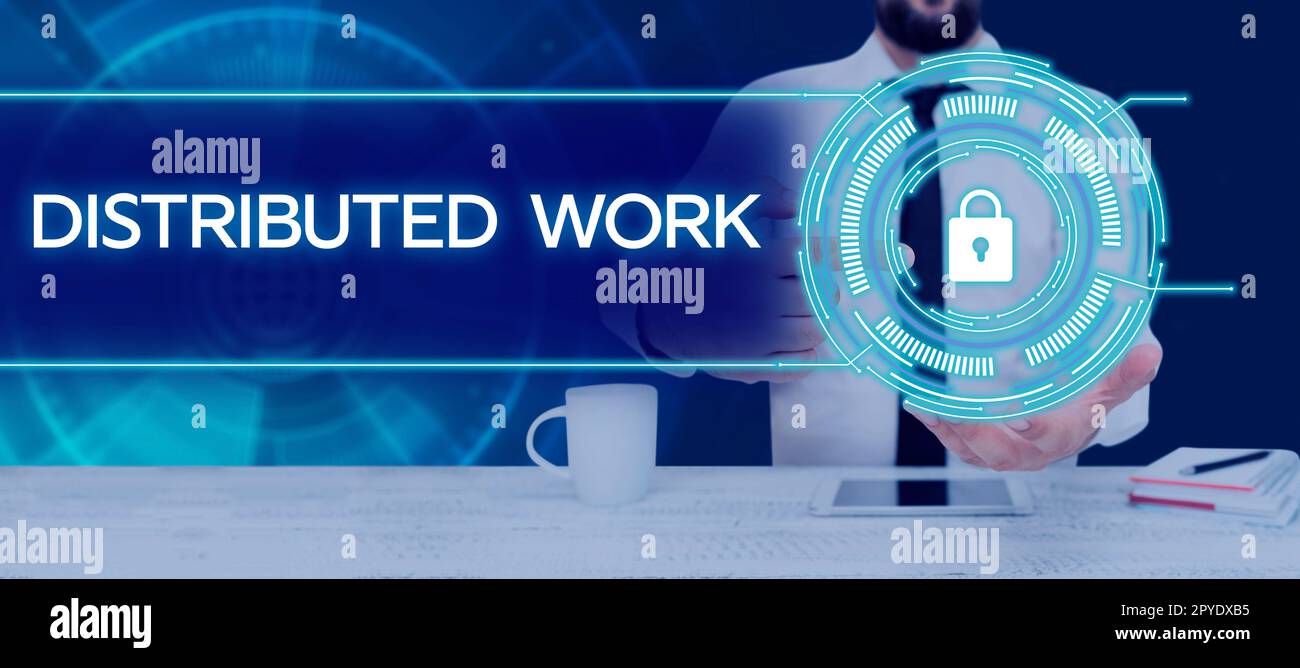 Distributed By Signs Inspiration showing sign Distributed Work. Business idea practiced by ...