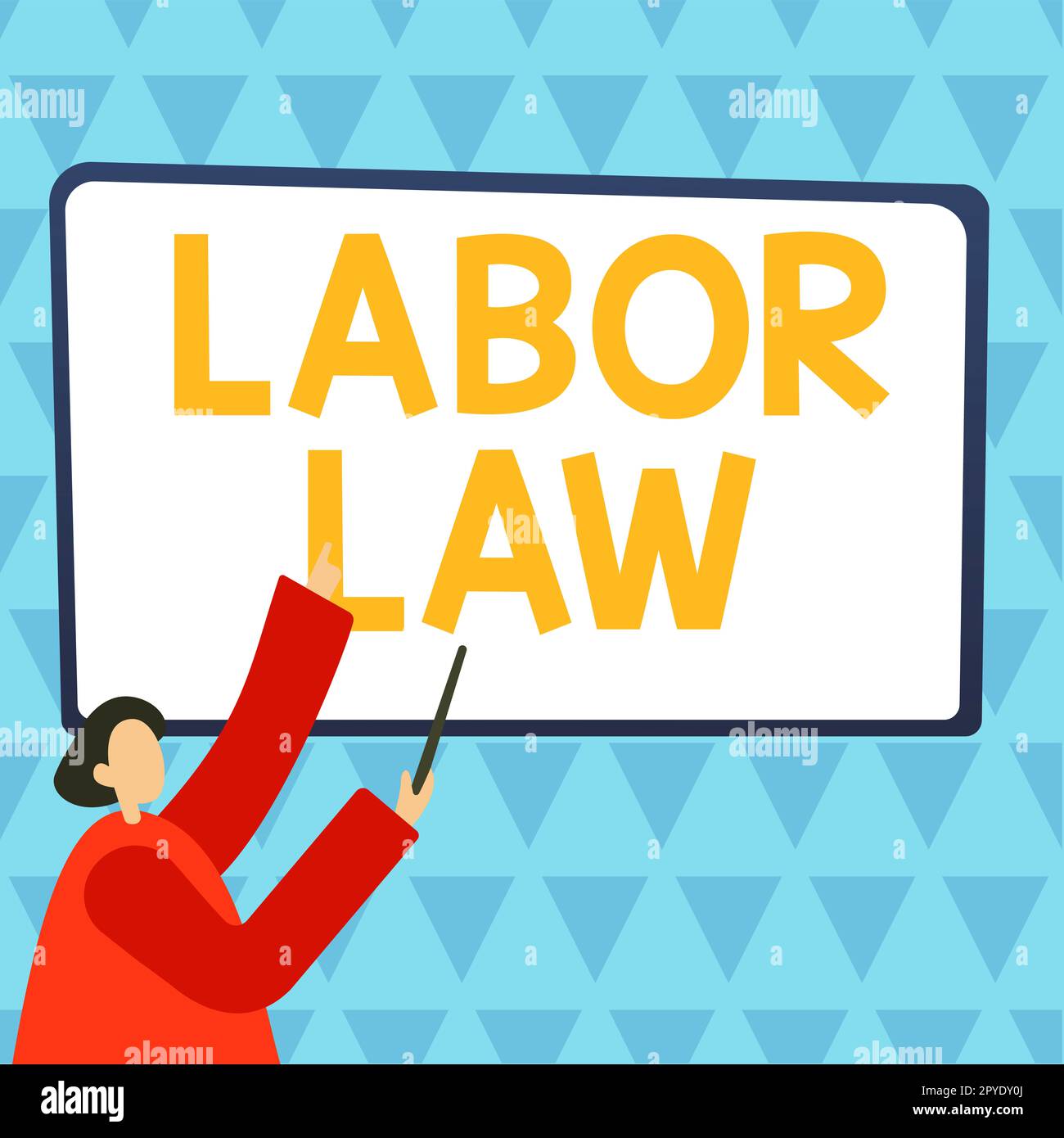 Text showing inspiration Labor Law. Business showcase rules relating to ...