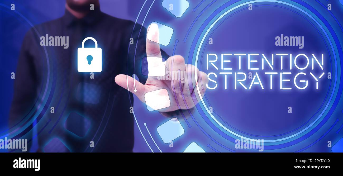 Writing displaying text Retention Strategy. Business overview ...