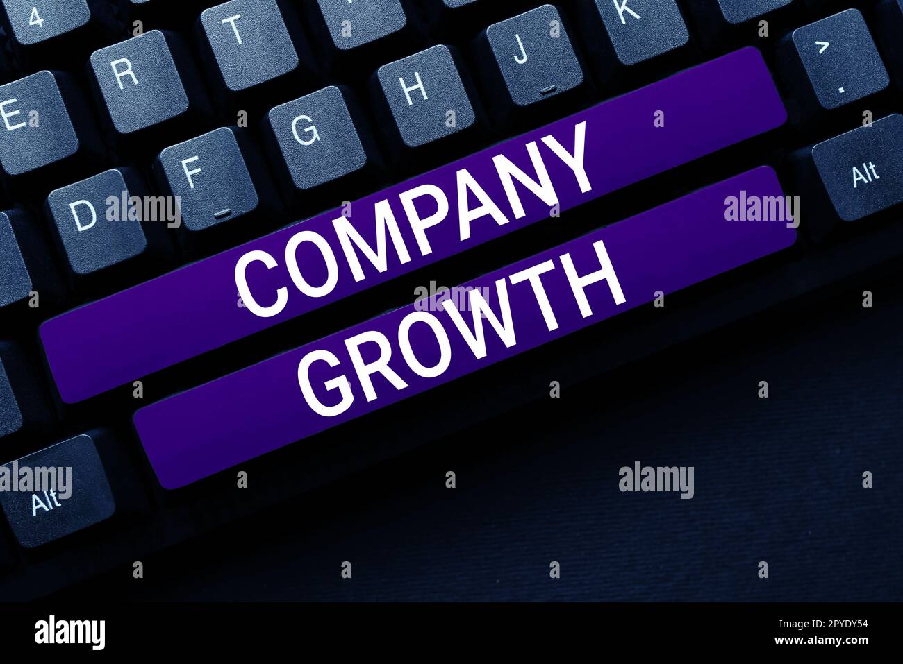 Handwriting text Company Growth. Concept meaning a long-term stage where enterprise qualifies for expansion Stock Photo