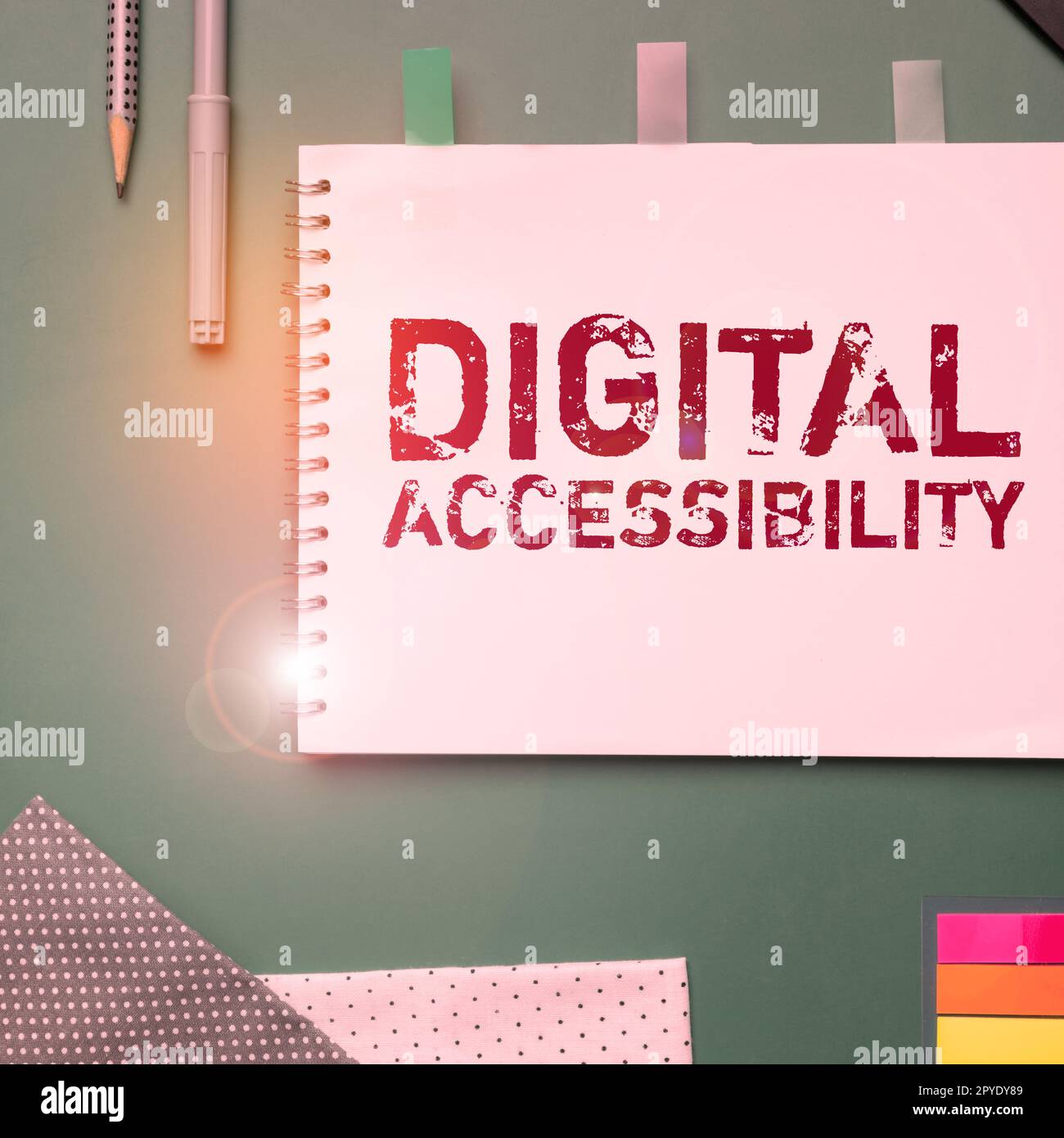 Sign displaying Digital Accessibility. Business idea electronic technology that generates stores and processes data Stock Photo