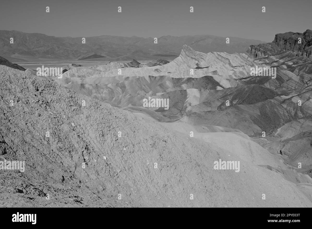 Zabriskie Point is a part of the Amargosa Range located east of Death