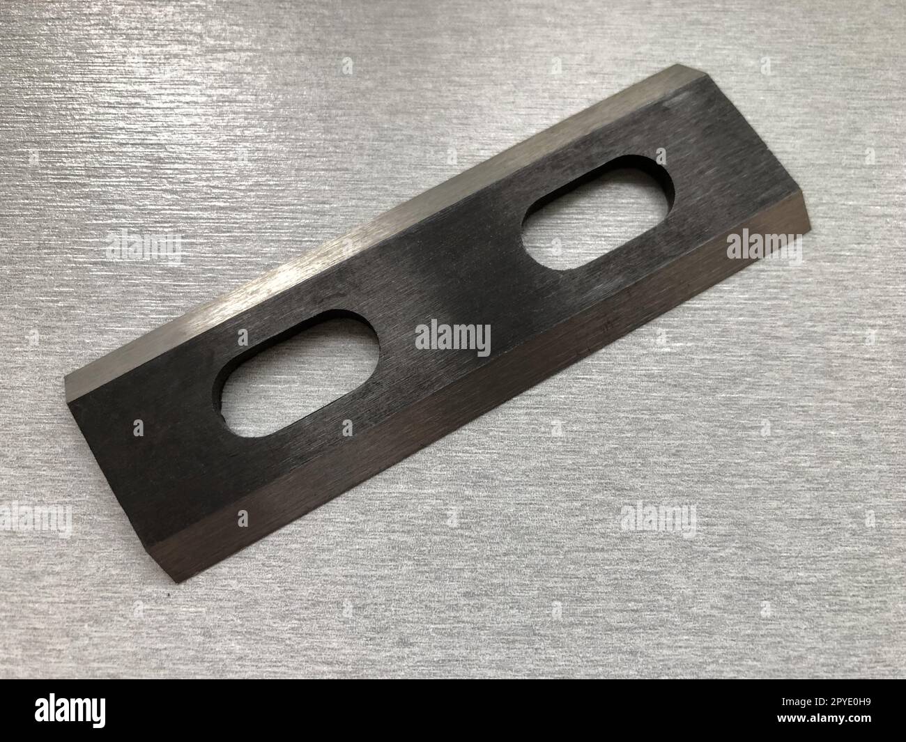 sharpened steel knife electric planer Stock Photo Alamy