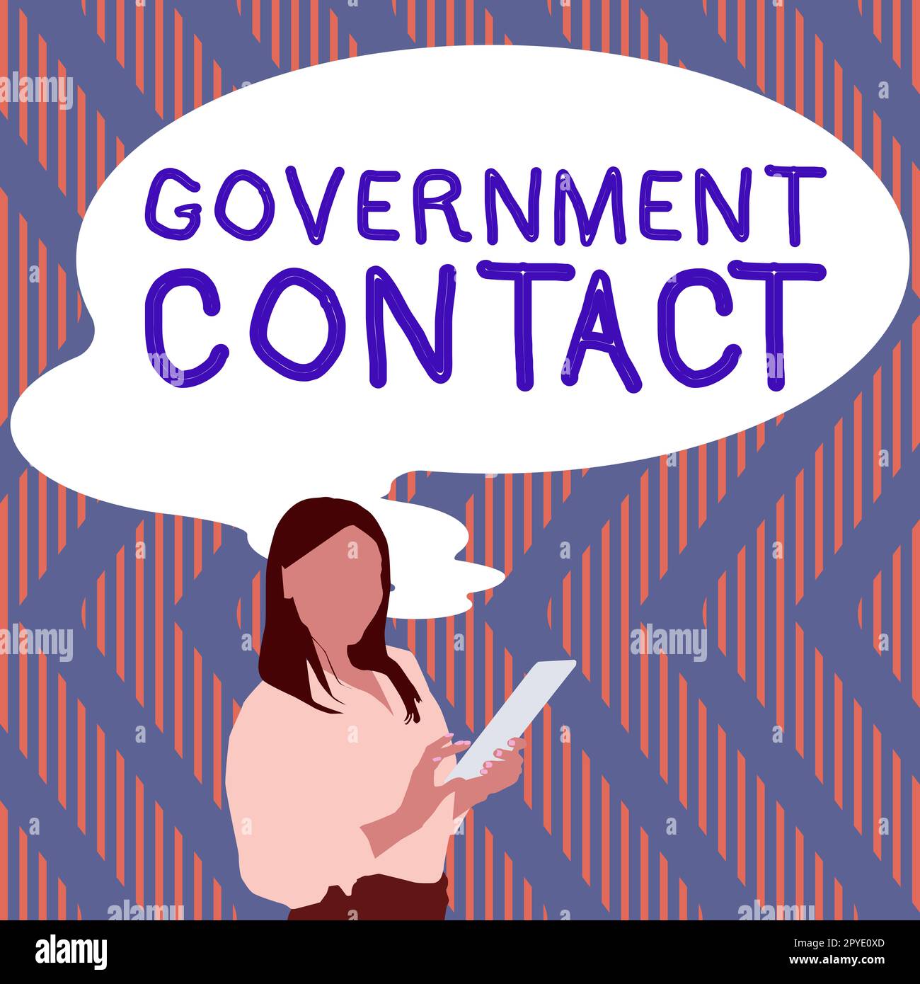 Text caption presenting Government Contact. Business showcase debt security issued by a government to support spending Stock Photo