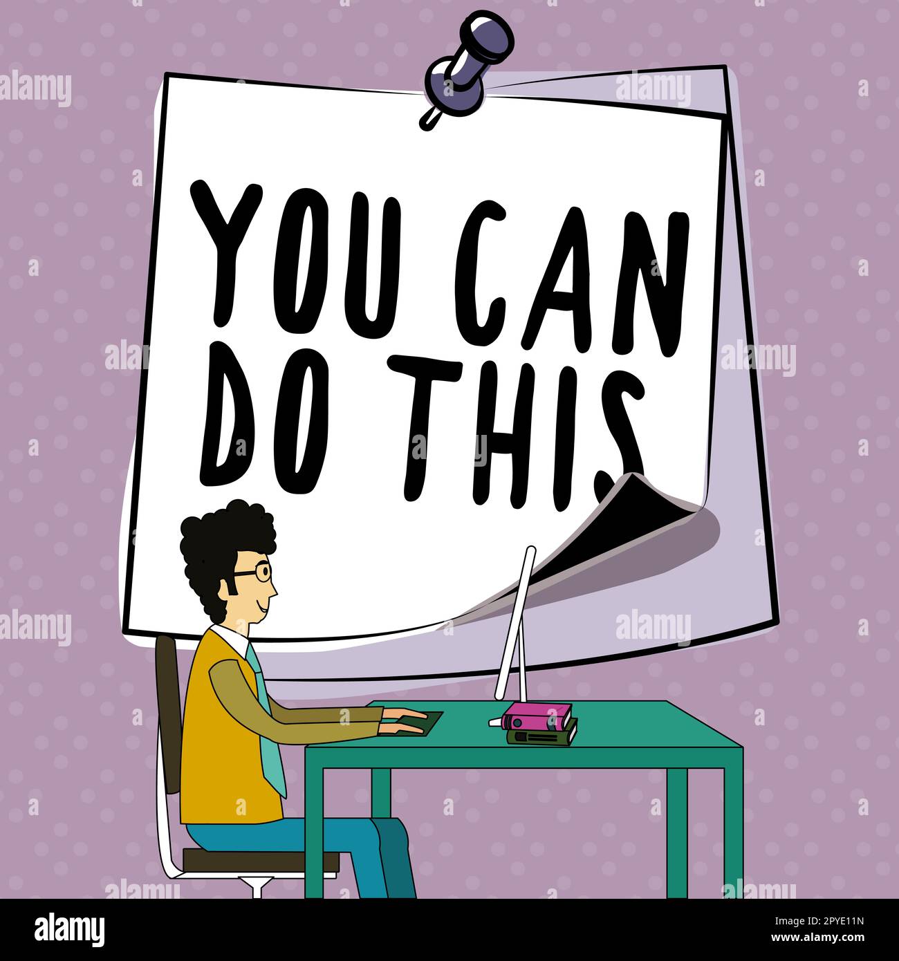 Text sign showing You Can Do This. Business concept Eagerness and willingness to overcome challenges in life Stock Photo