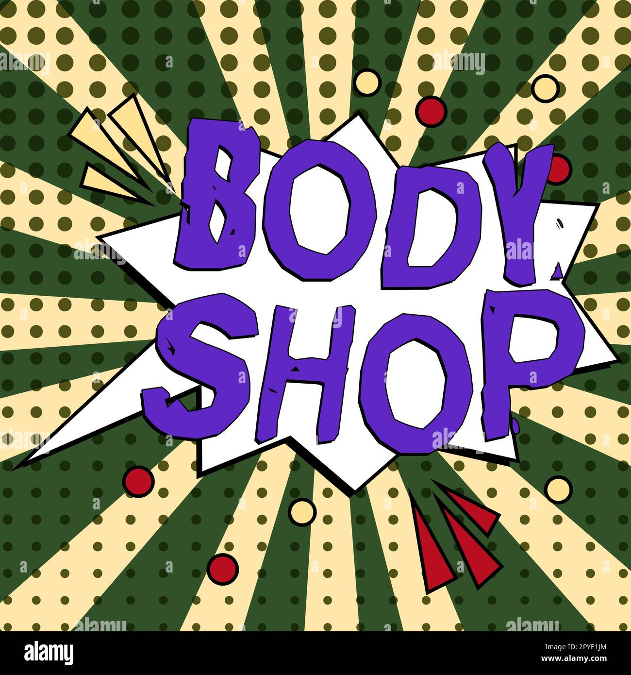 Handwriting text Body Shop. Business approach a shop where automotive bodies are made or repaired Stock Photo