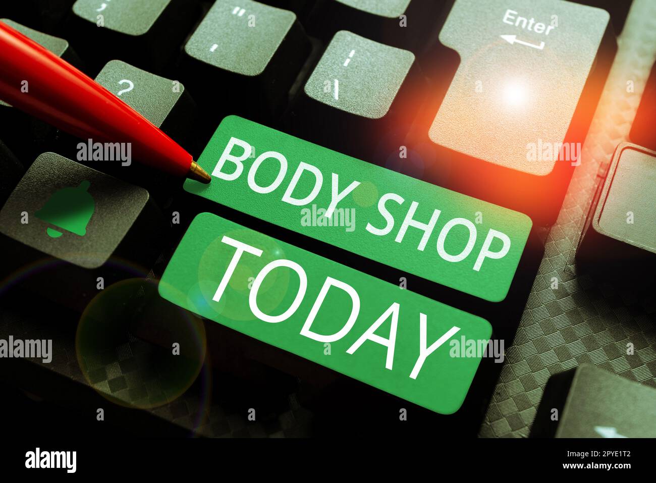 Text caption presenting Body Shop. Conceptual photo a shop where automotive bodies are made or repaired Stock Photo