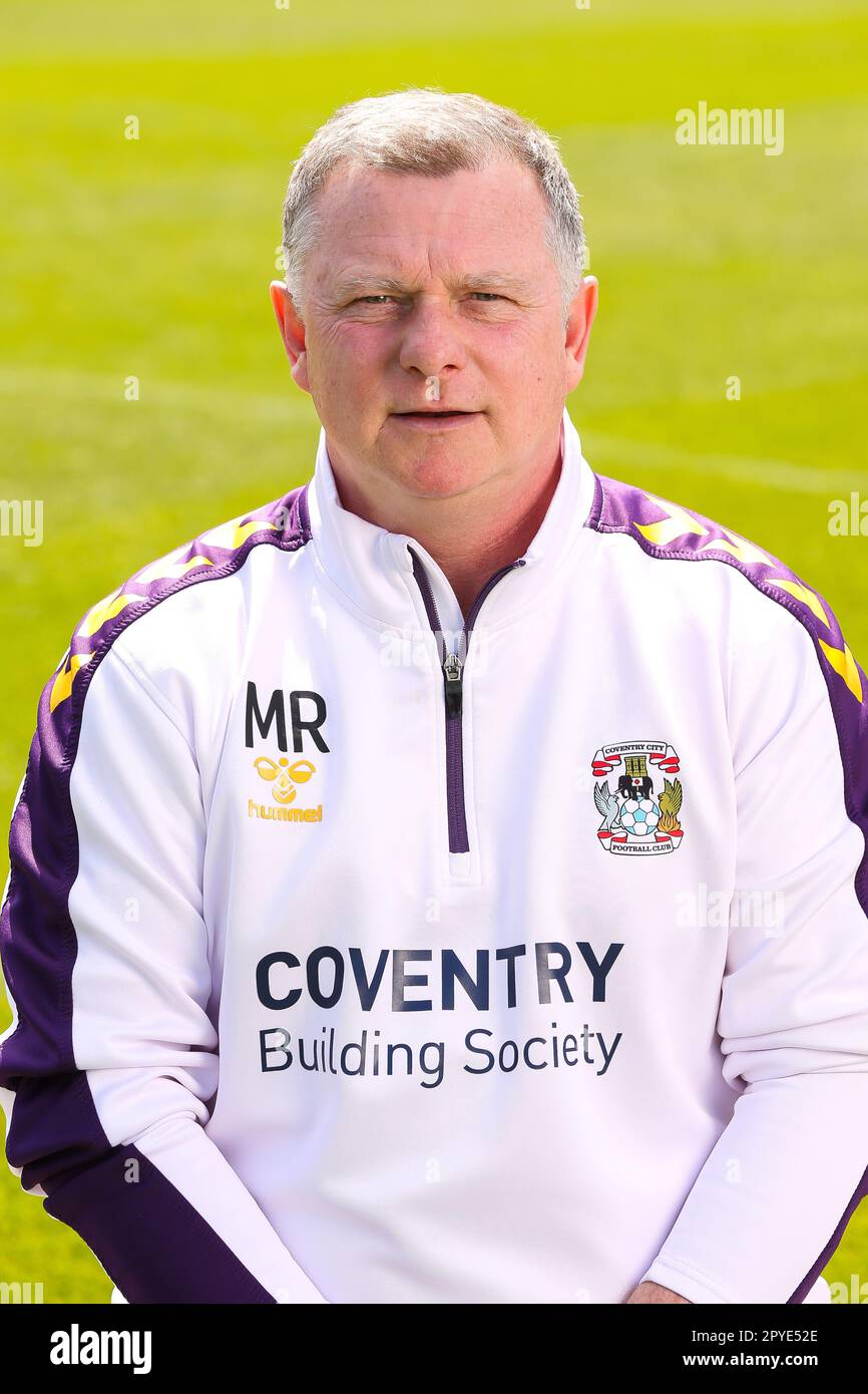Coventry City manager Mark Robins during a Coventry City photocall held