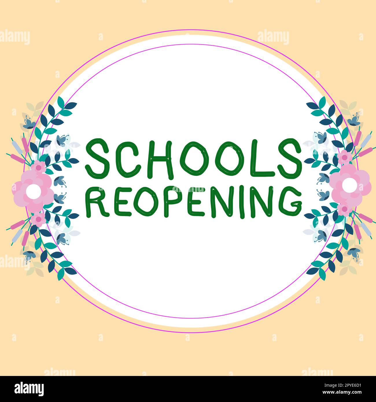 Conceptual display Schools Reopening. Business showcase classes are over for the time being End of the school day Stock Photo
