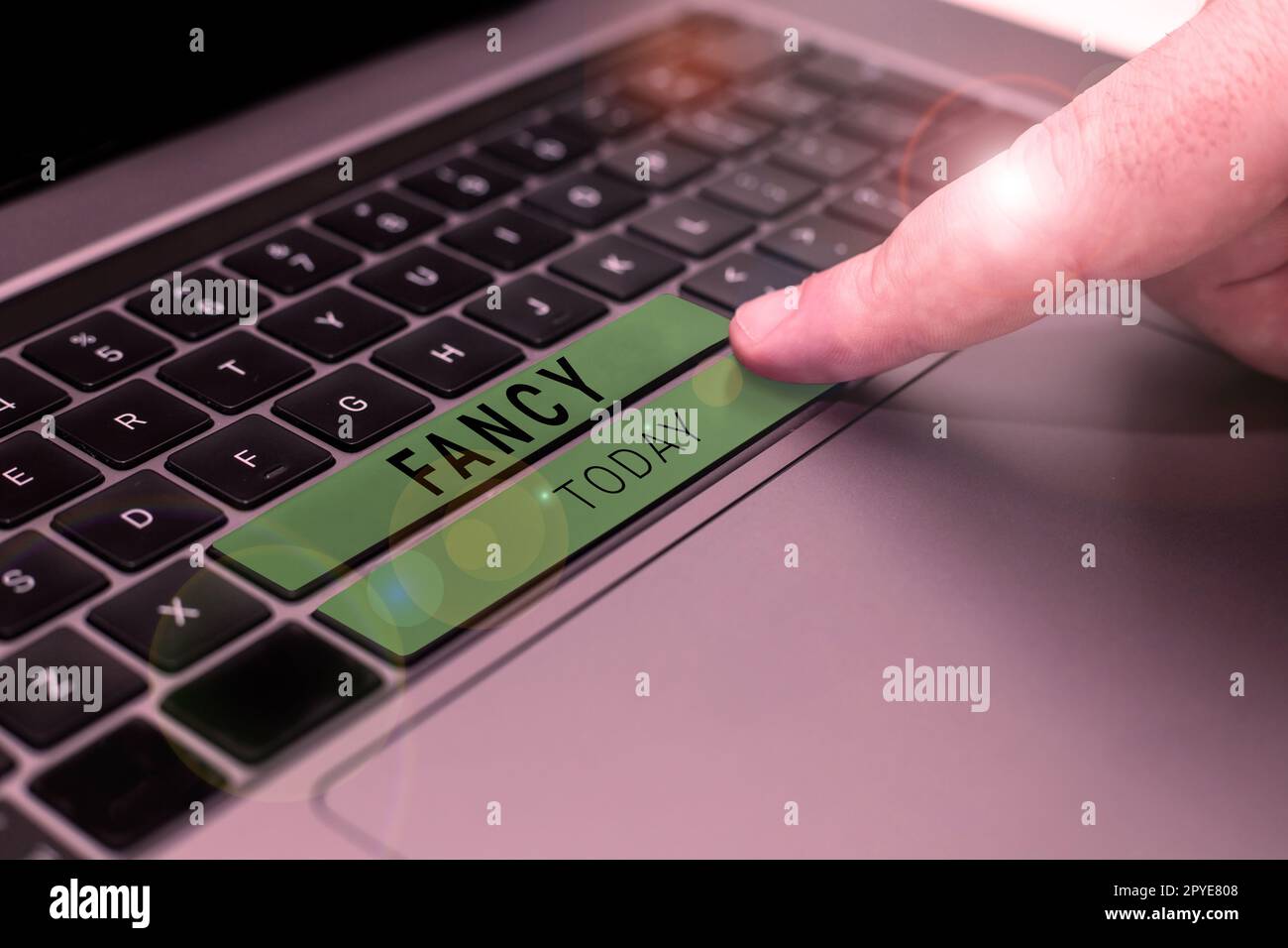 Text caption presenting Fancy, Business approach a feeling of liking or