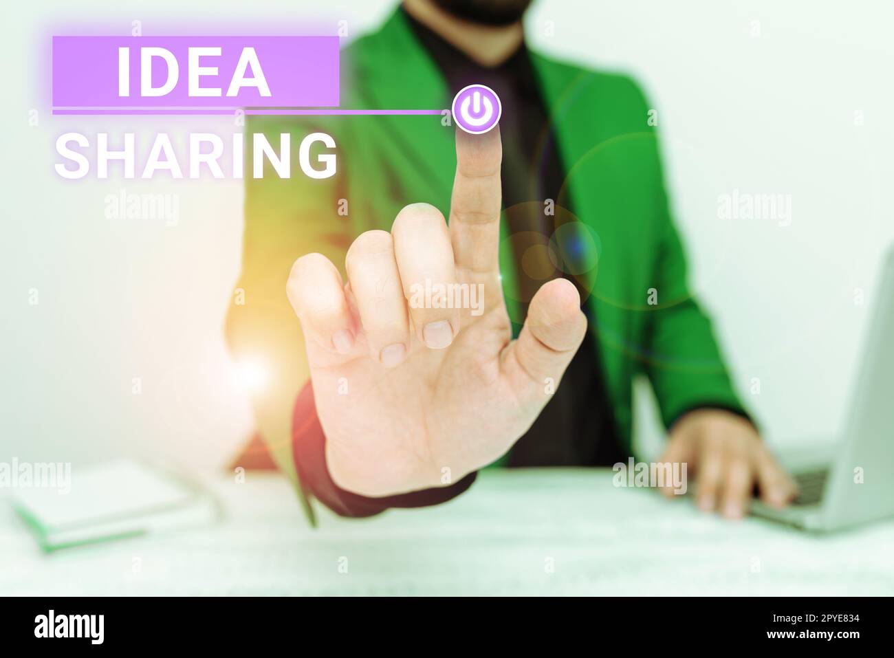 Inspiration showing sign Idea Sharing. Conceptual photo Startup launch innovation product, creative thinking Stock Photo