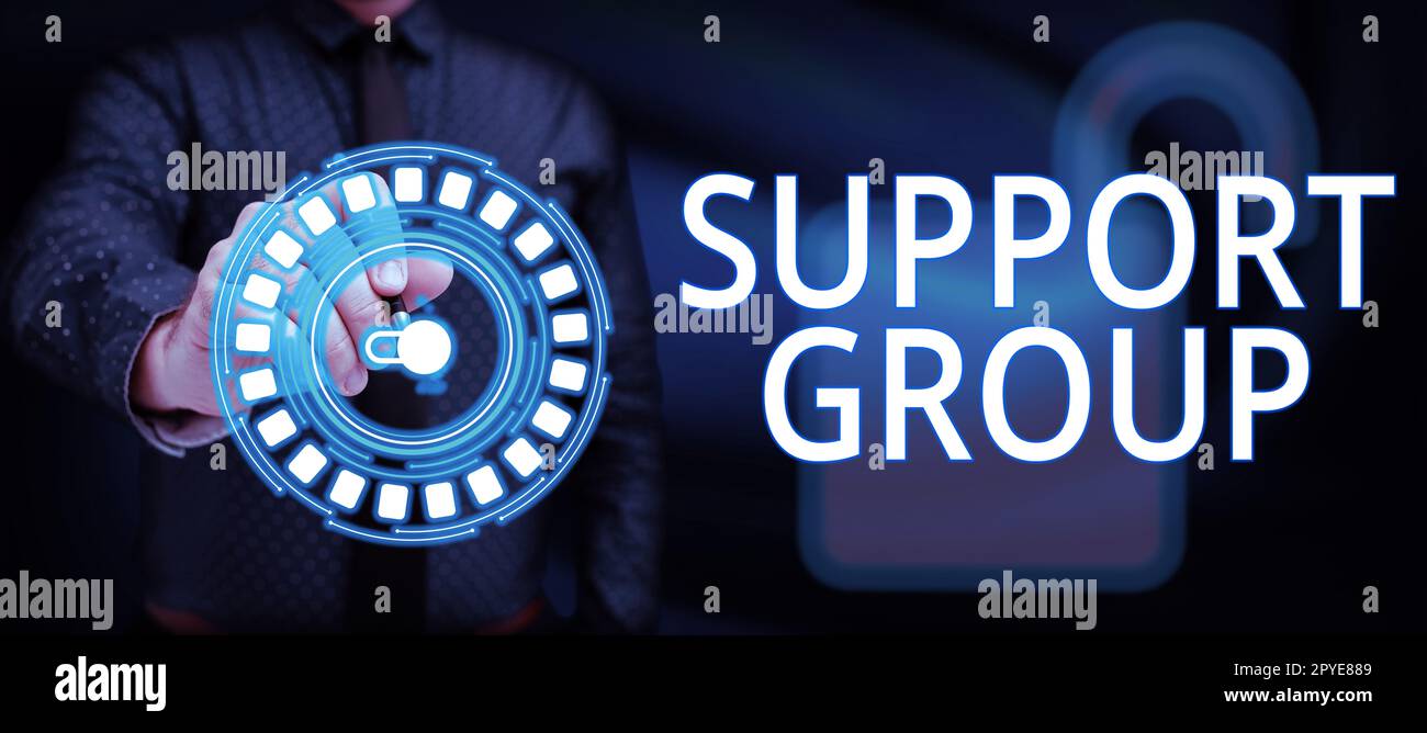 Writing displaying text Support Group. Conceptual photo number of ...