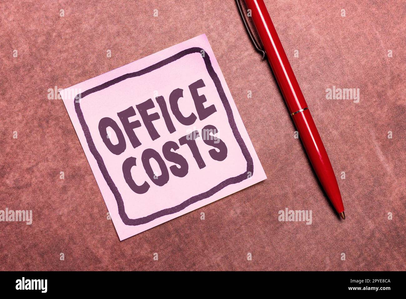 Amount Office Text showing inspiration Office Costs. Business idea amount of money ...