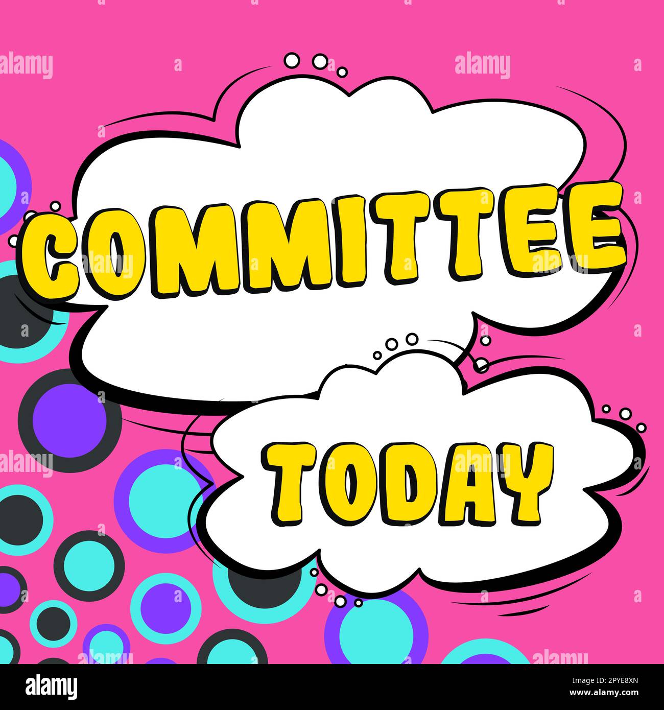 Text caption presenting Committee. Business idea Group of people ...