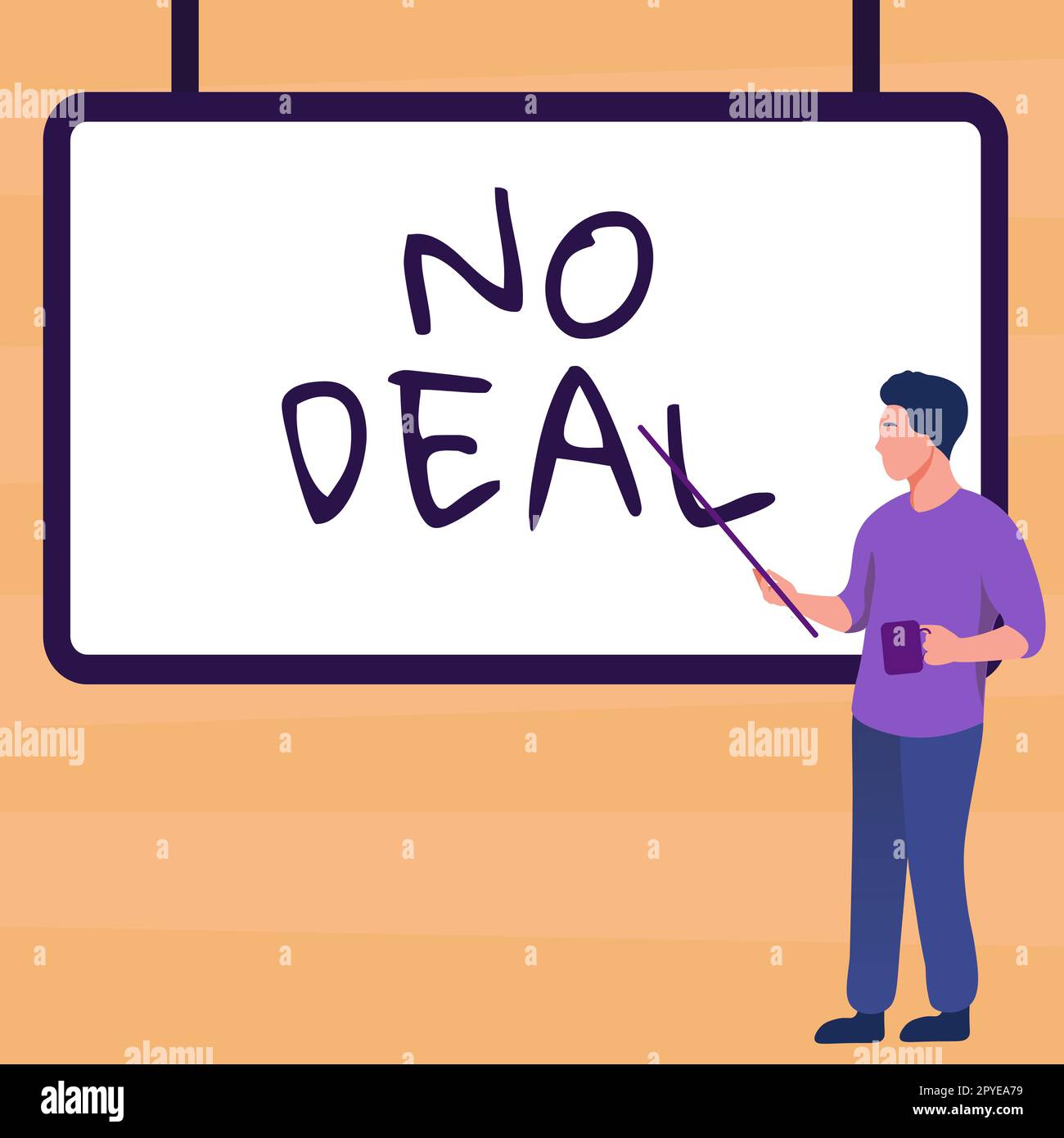 Handwriting text No Deal. Business overview a negative result on agreement or an arrangement like in business Stock Photo