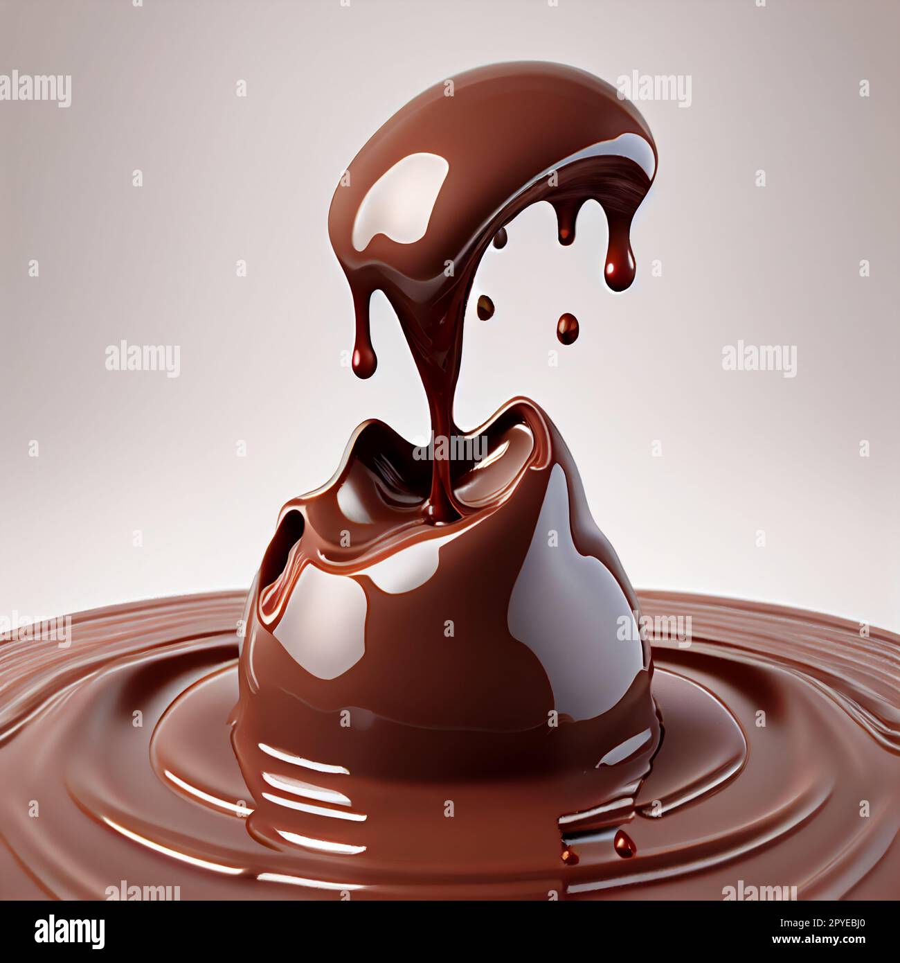 Melted chocolate ball Stock Photo Alamy