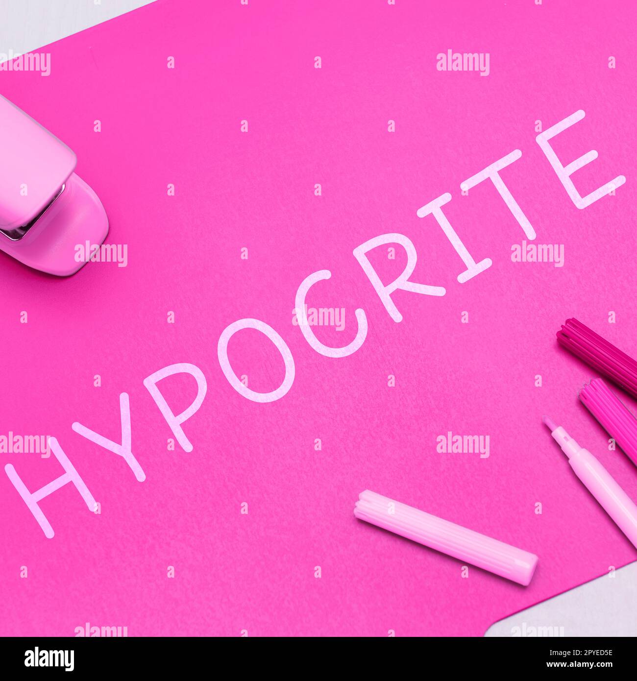 Sign displaying Hypocrite. Business concept Medical condition in which ...