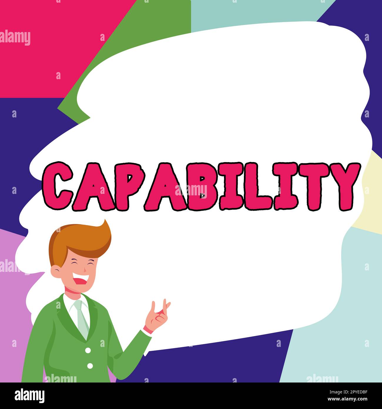 Text showing inspiration Capability. Concept meaning the facility or ...