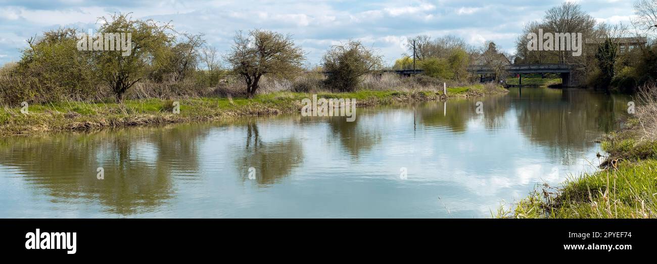The Nene River is a river in Northampton, UK Stock Photo - Alamy