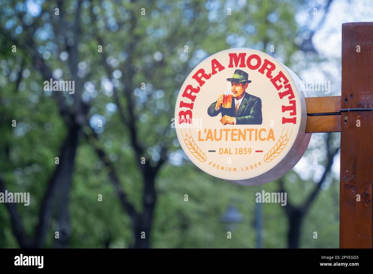 Sottobicchieri In Legno Birra Moretti Vintage - Set Da 2 Per Bar O Collezione - Foto 3