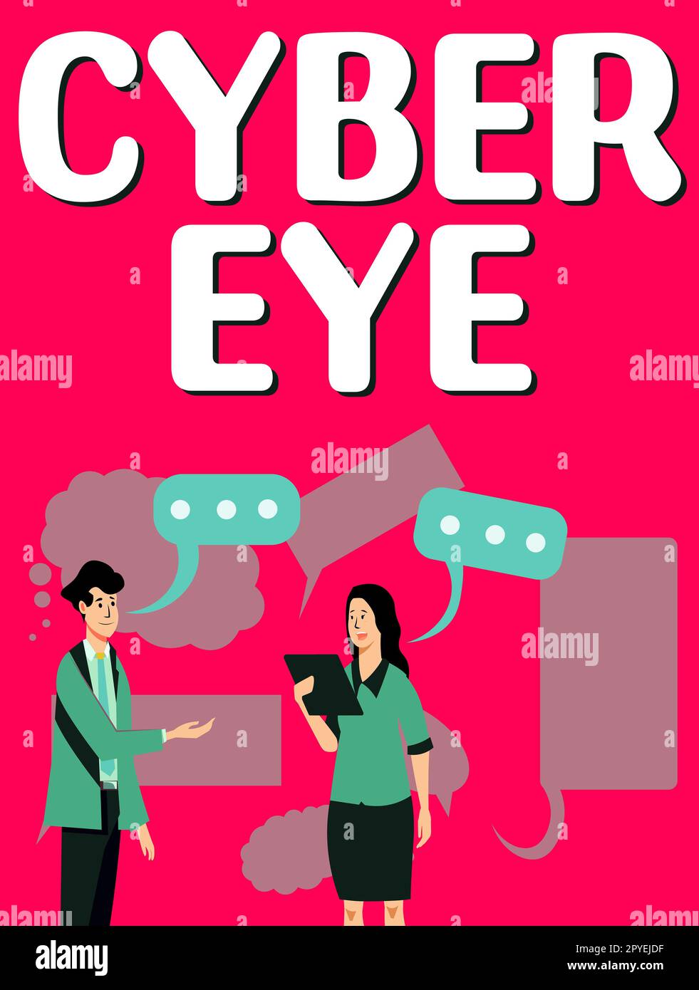 Text showing inspiration Cyber Eye. Concept meaning tool engages in ...