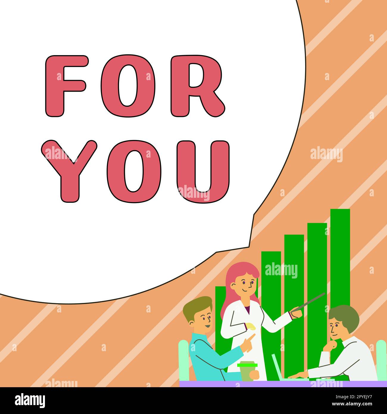 Conceptual caption For You. Business approach Gift specially made special deliver Card greeting Thankfulness Stock Photo