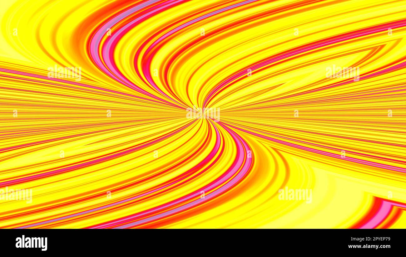 Yellow and red curve swirl at center Stock Photo - Alamy