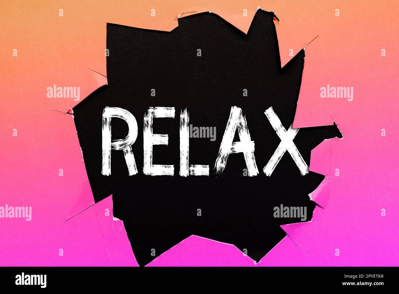 Handwriting text Relax. Concept meaning make or less tense