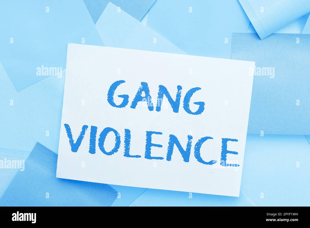 Hand writing sign Gang Violence. Business showcase infringement of the