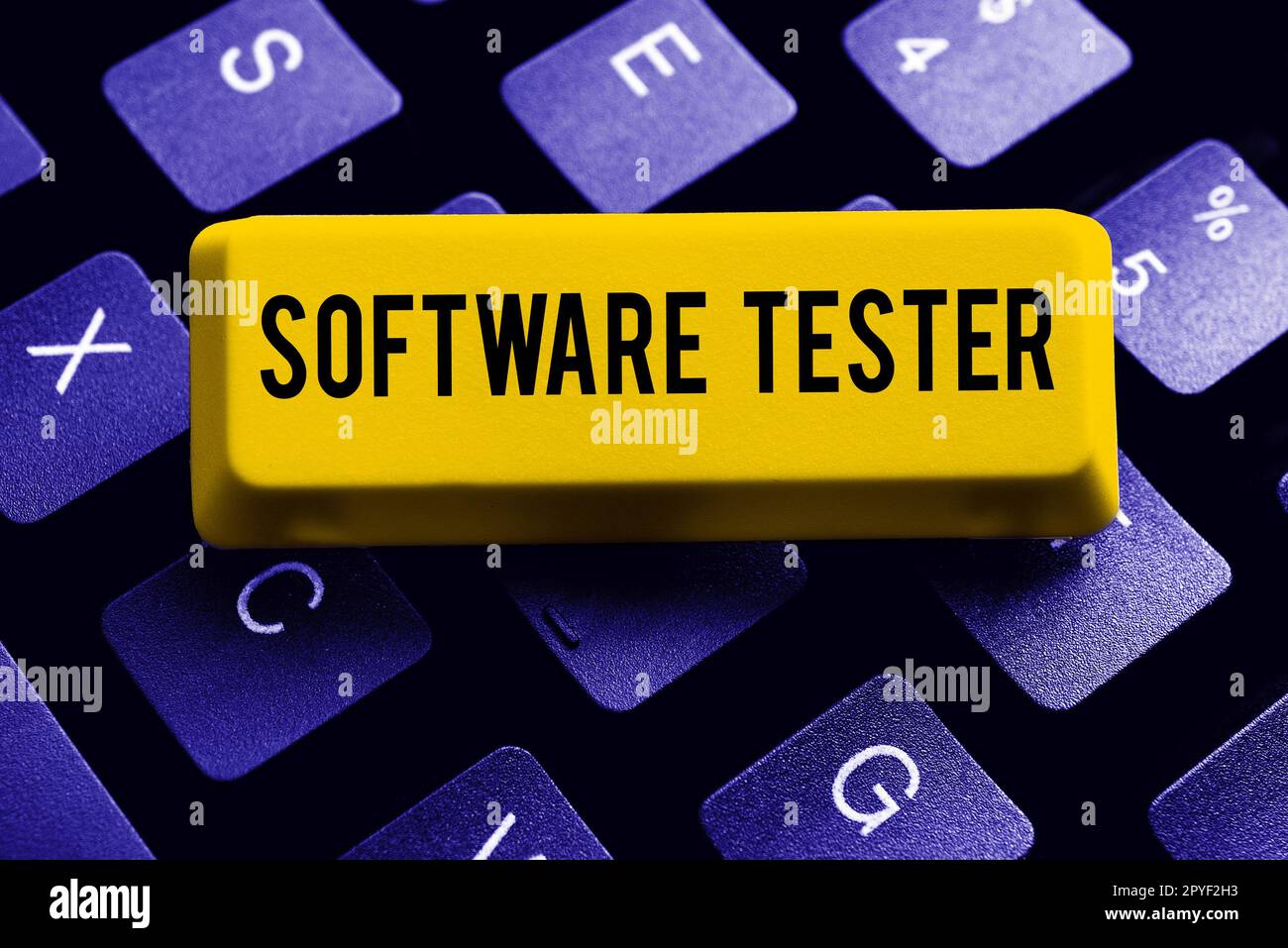 Conceptual display Software Tester. Business concept implemented to protect software against malicious attack Stock Photo
