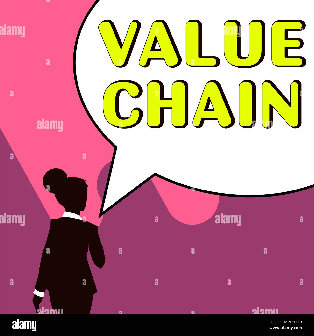 Handwriting text Value Chain. Business showcase Business manufacturing ...