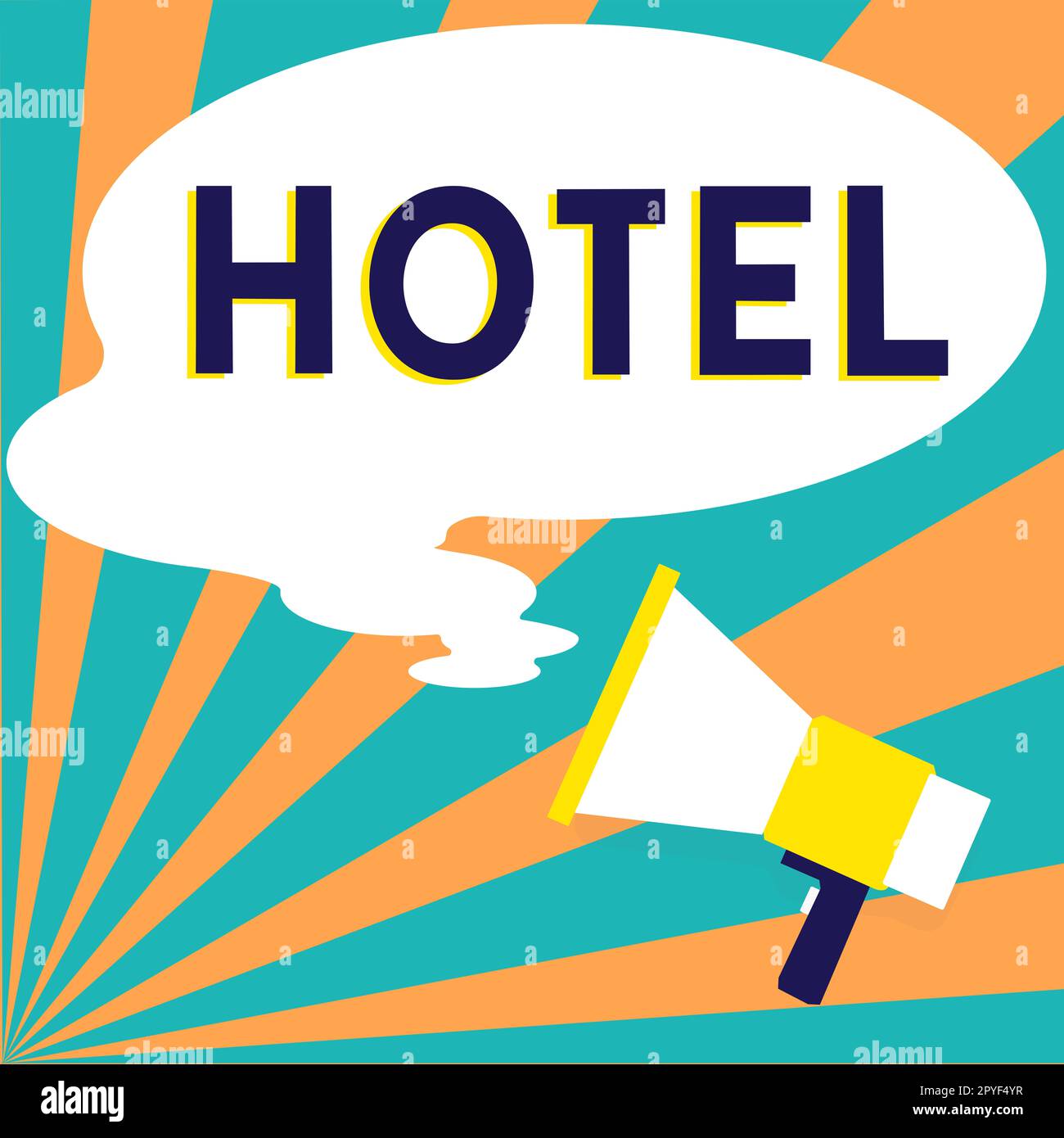 Handwriting text Hotel. Business overview establishment providing accommodation meals services for travellers Stock Photo