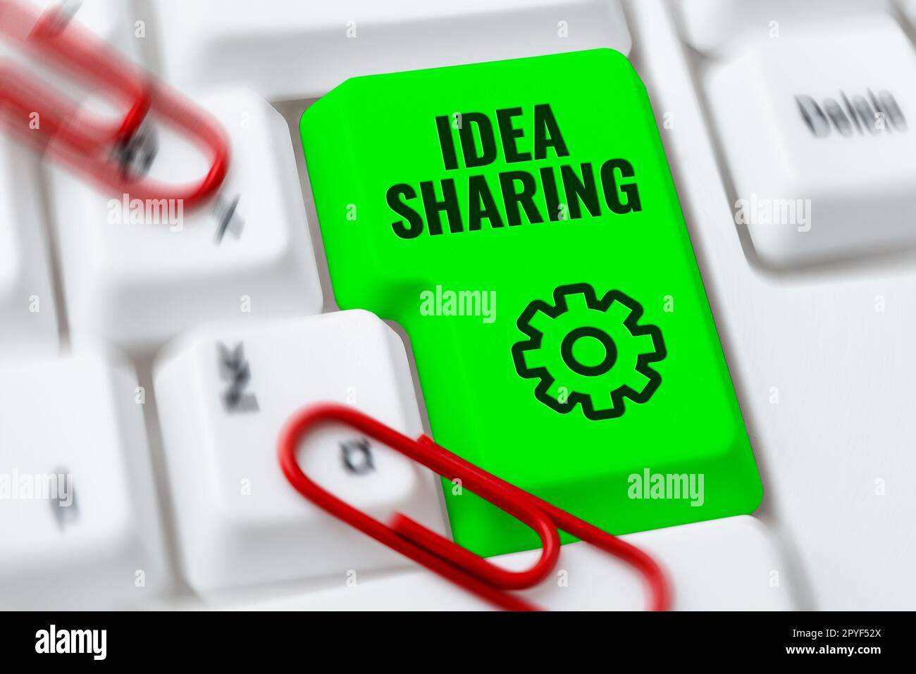 Writing displaying text Idea Sharing. Business showcase Startup launch innovation product, creative thinking Stock Photo