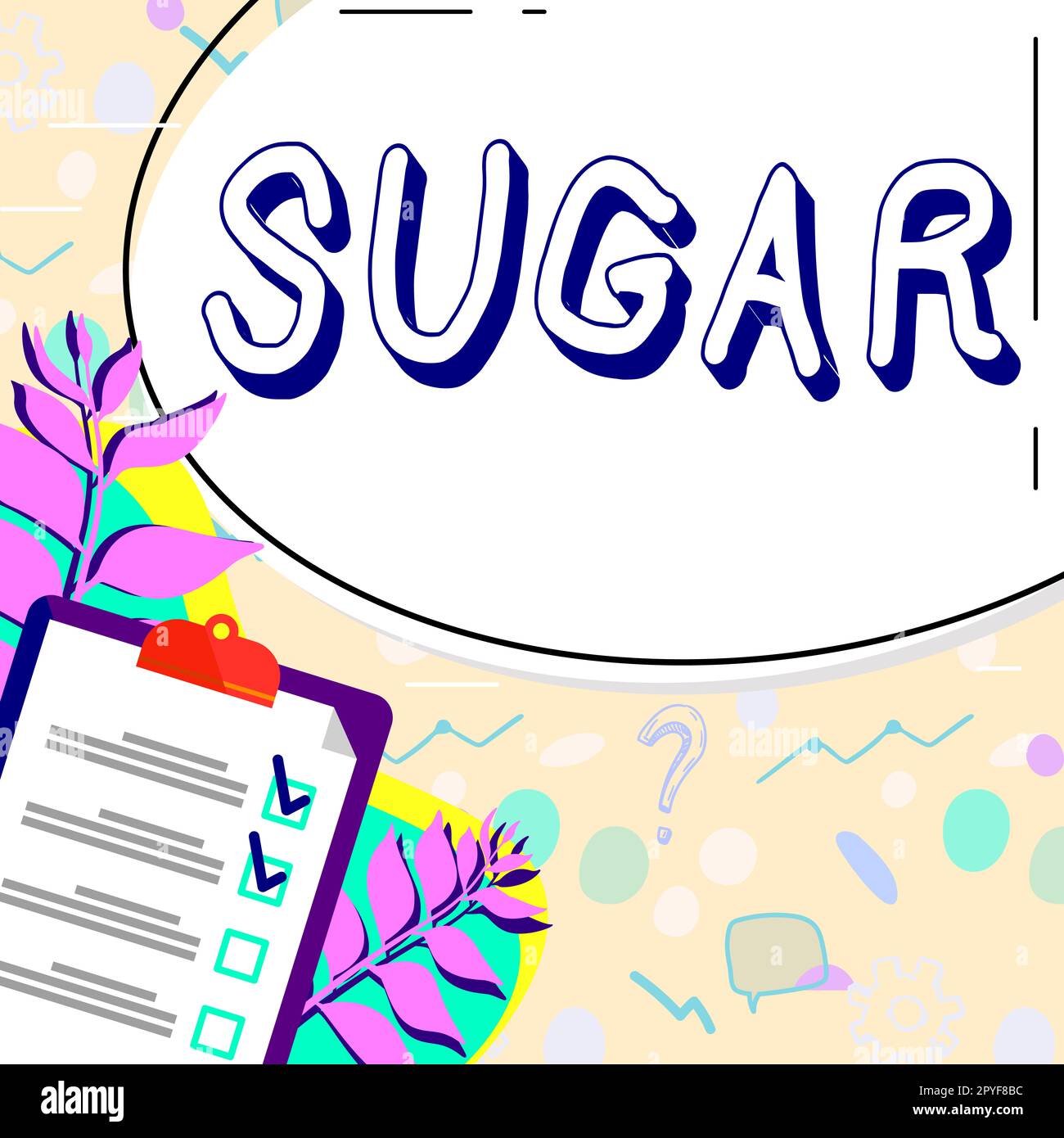 Conceptual display Sugar. Business approach sweet crystalline substance
